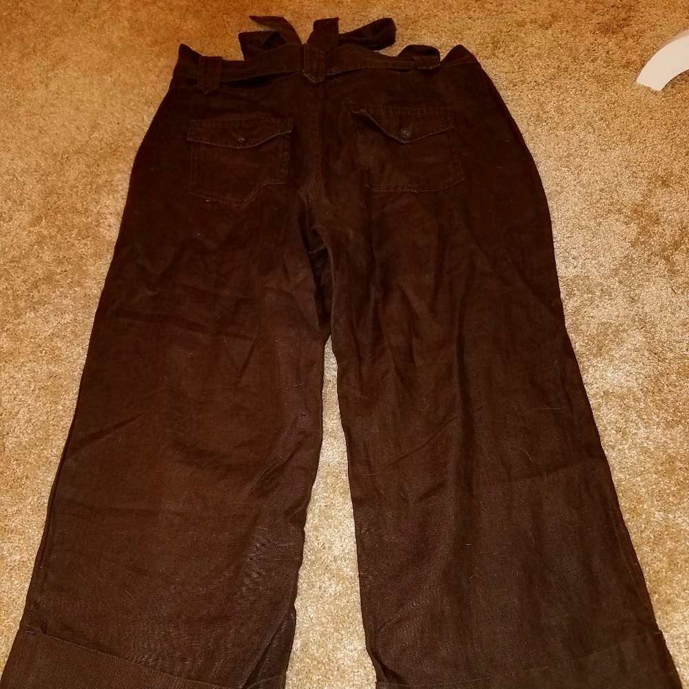 WOMEN'S OLD NAVY, RICH BROWN, WIDE CROPPED. SZ 10
